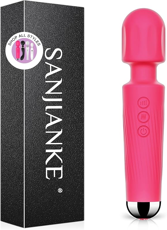 SANJIANKE Vibrator Vibrators Stimulation Waterproof Vibrating Rose Red